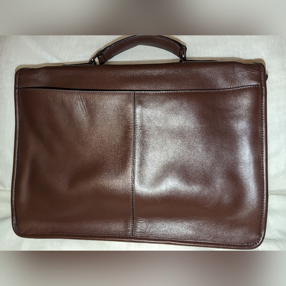 COACH Leather Messenger Bag Briefcase D 72070 Brown EUC - Picture 4 of 12
